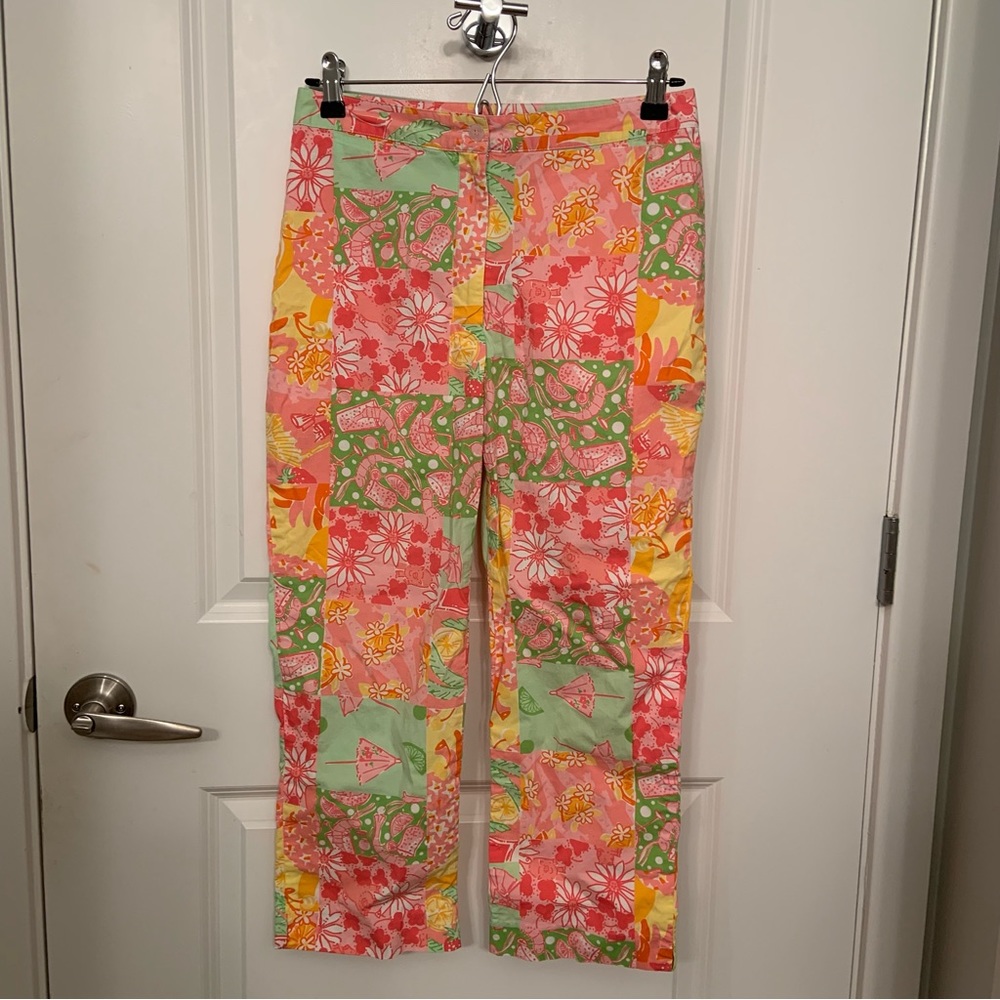 Lilly Pulitzer Patchwork Capri Pants - image 1